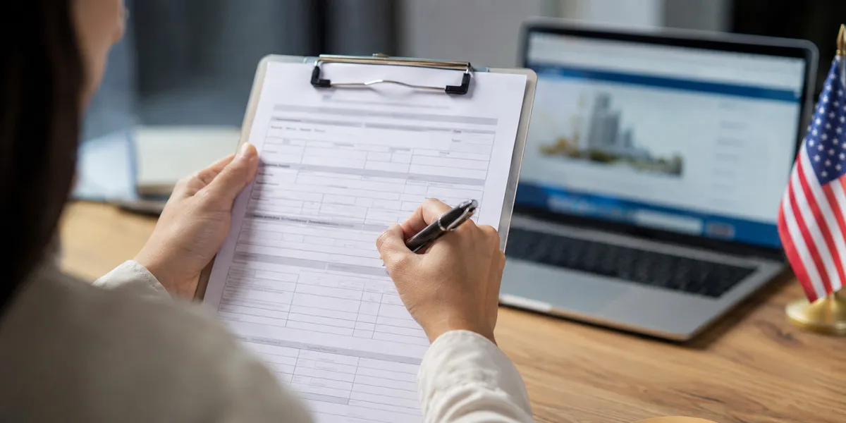 Filling out a state home care agency licensing application